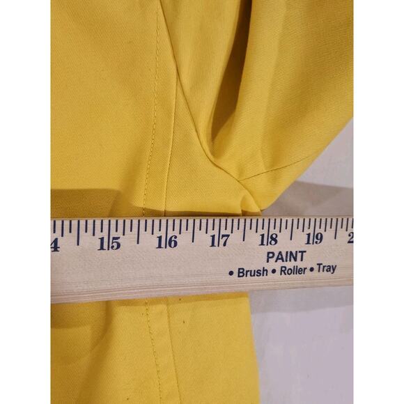 J Crew Womens sz 4 Bright Yellow Trudy Peacoat Blazer Double breasted Coat LN - Picture 7 of 10